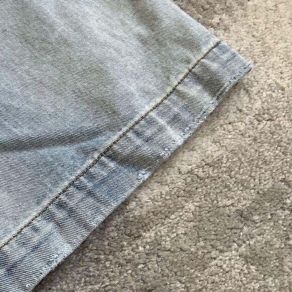 Oliver Logan Jeans Womens 35 Blue Wide Leg Cargo Madison High Rise Light Wash - Picture 11 of 11